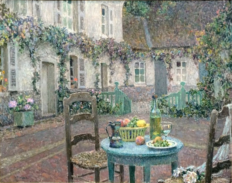 Det blå bordet - Henri Le Sidaner