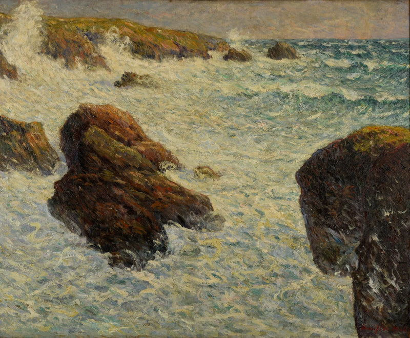 Stormen ved Quiberon - Maxime Maufra