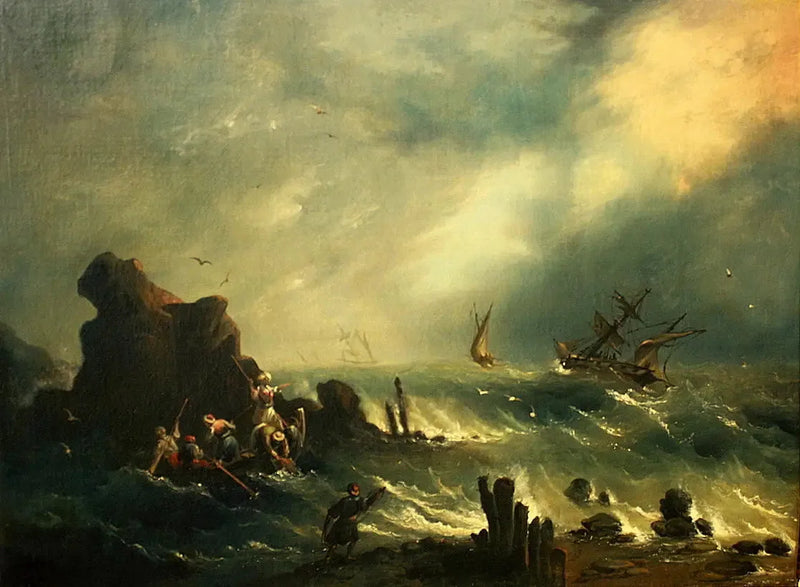 Stormen ved den tyrkiske kysten - Ivan Aïvazovski

Source:
La tempête sur la côte turque - Ivan Aïvazovski