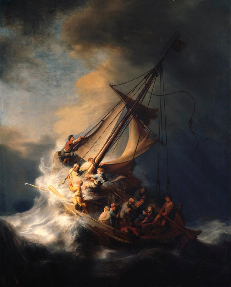 Stormen på Galileasjøen - Rembrandt