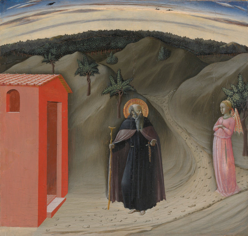 Fristelsen til Saint Antoine l'abbé - Mester av Osservanza