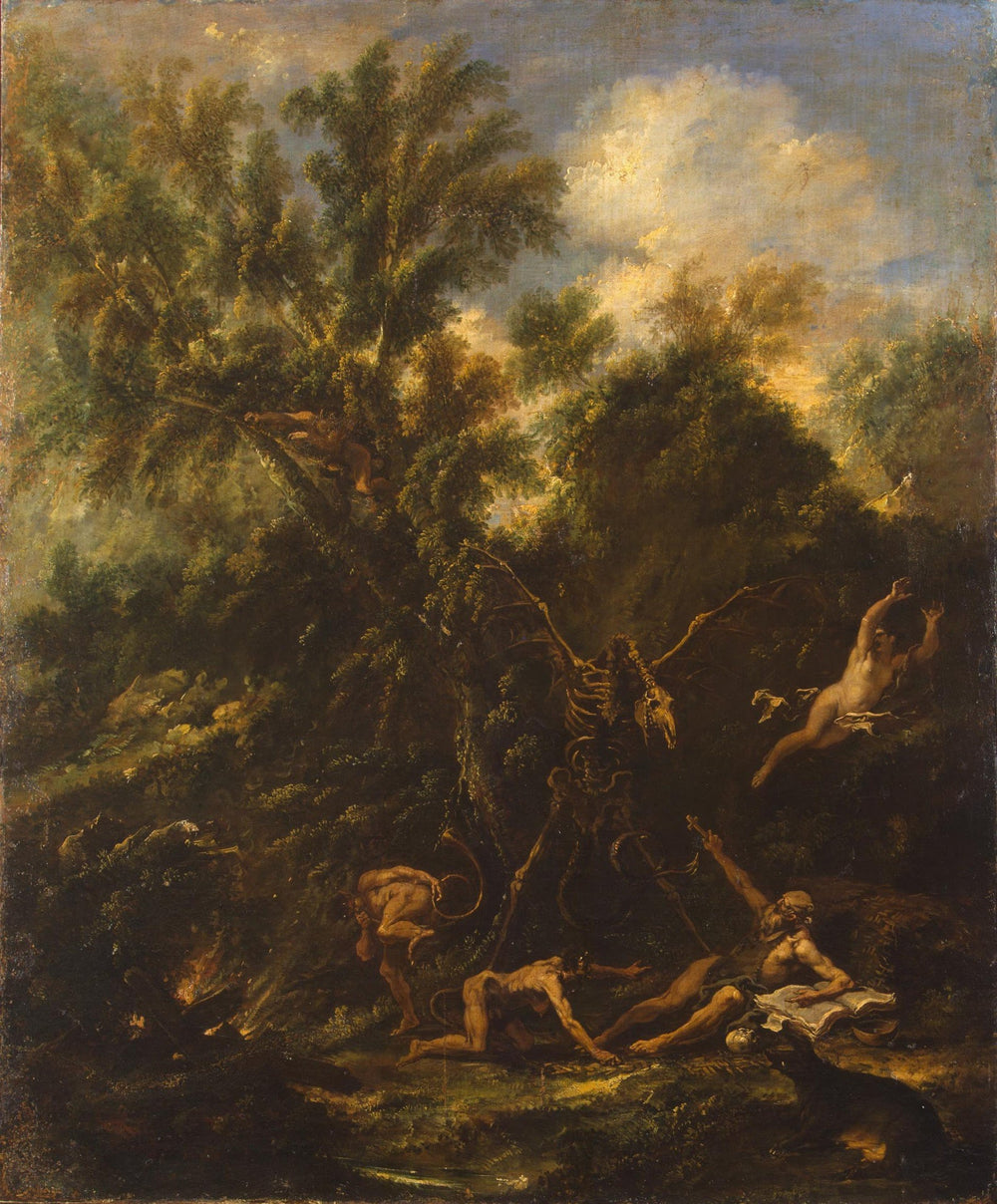 La Tentation de saint Antoine - Sebastiano Ricci image 1 copie de tableau peinte à la main