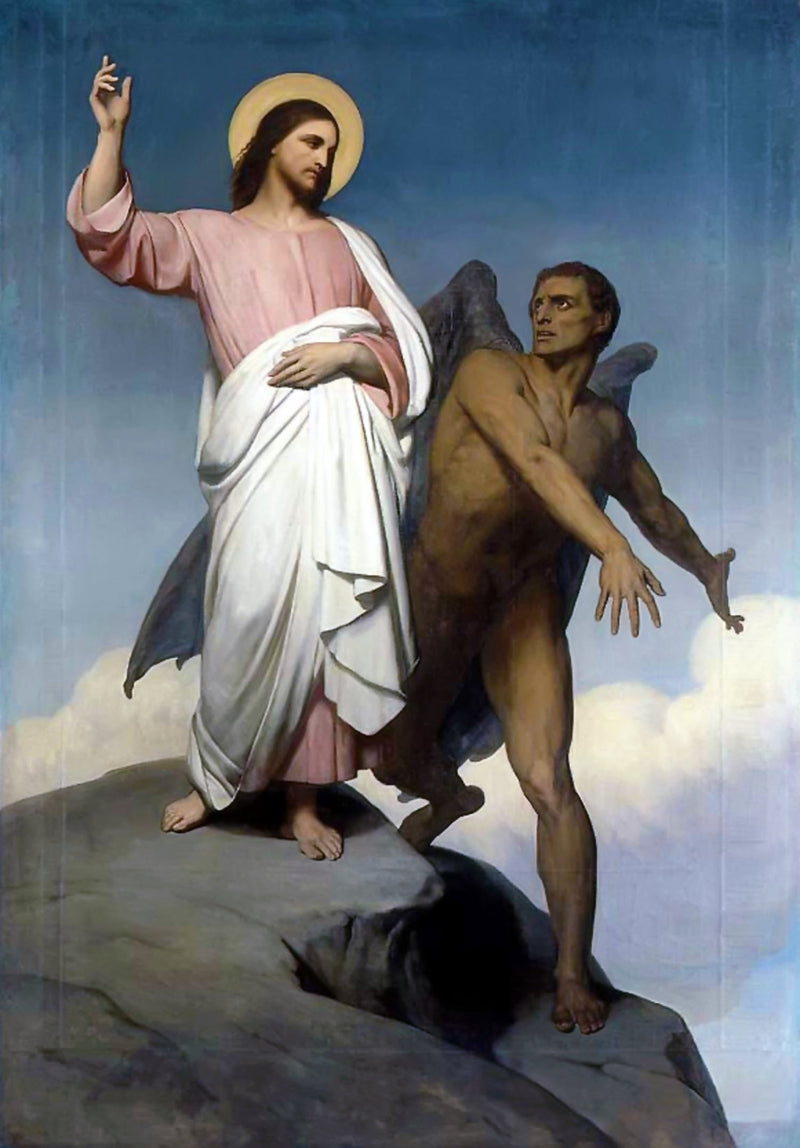 Fristelsen til Kristus - Ary Scheffer