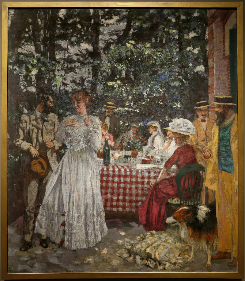 Terrassen i Vasouy - Lunsj - Édouard Vuillard