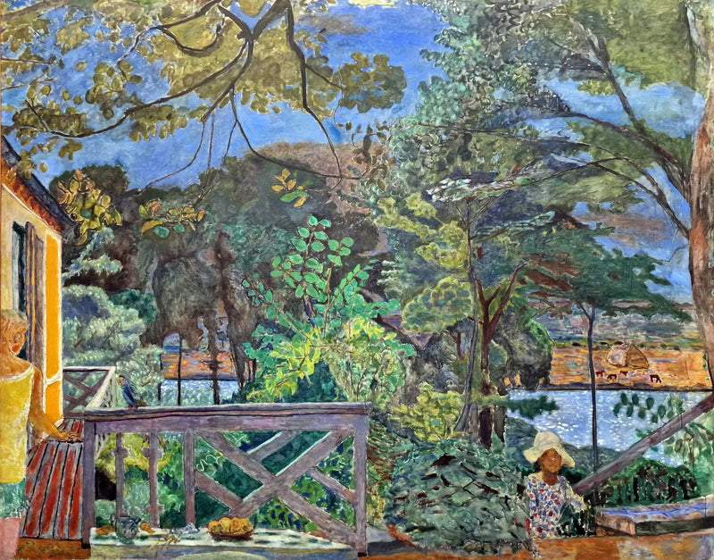 Terrassen i Vernon - Pierre Bonnard