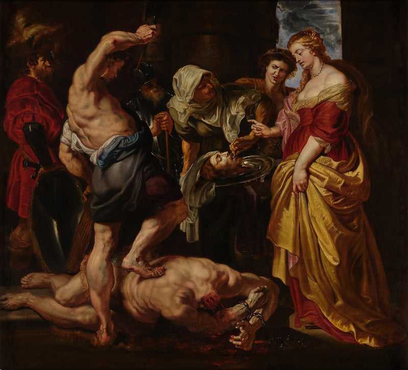 Hode av Johannes Døperen presentert for Salome - Peter Paul Rubens