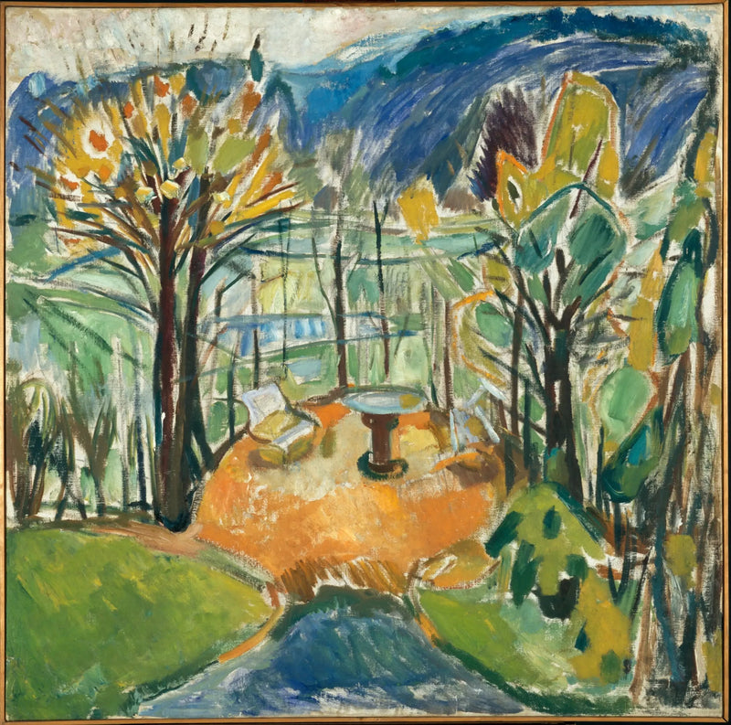 Lysthuset ved slutten av høsten - Edvard Munch