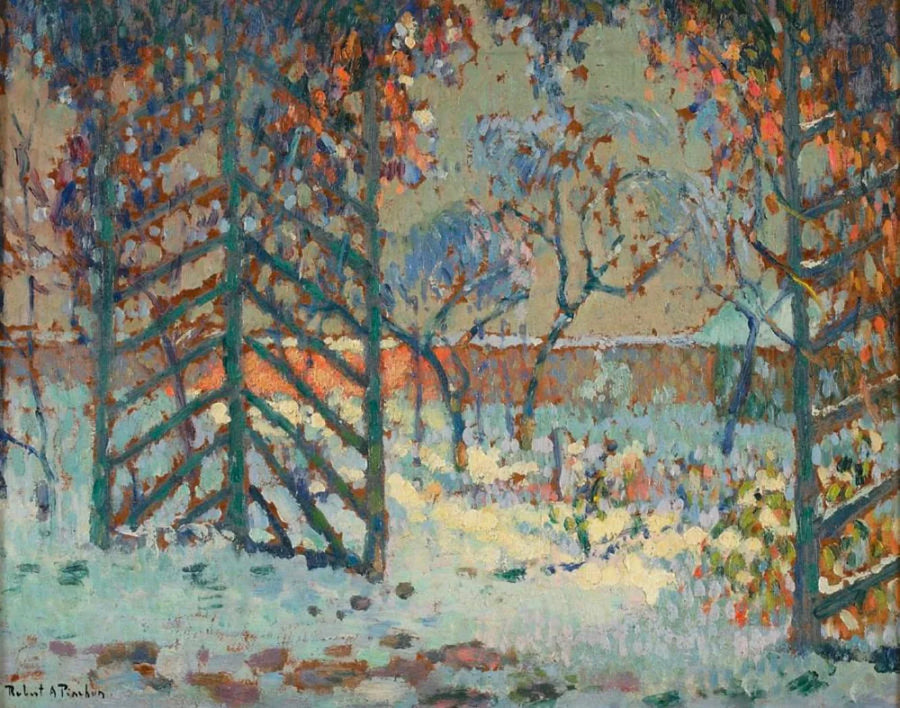 Arbors under snøen - Robert Antoine Pinchon