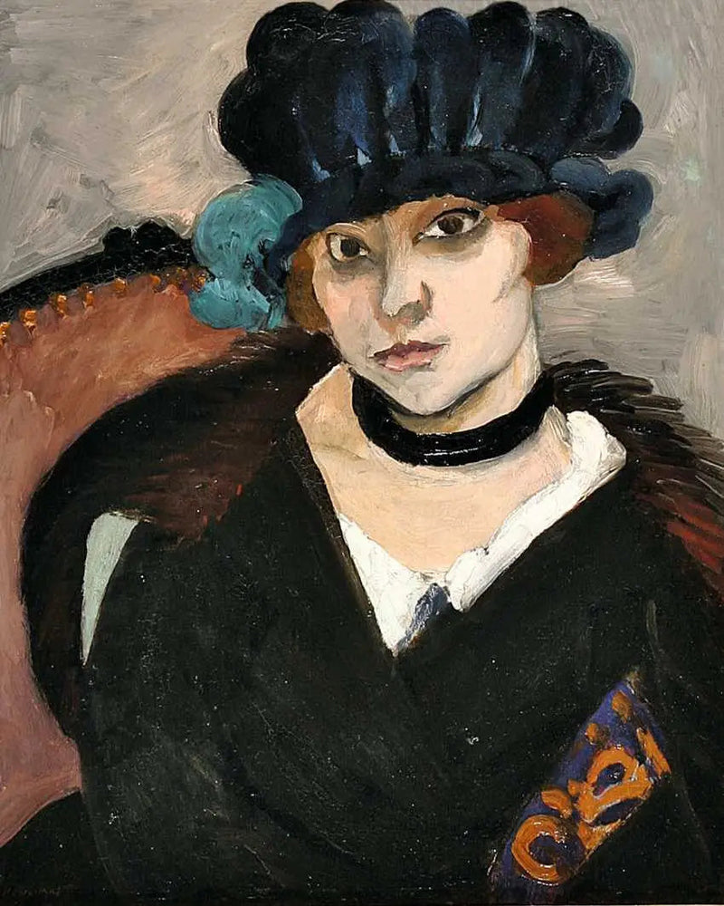 Den svarte fløyelshetten - Henri Matisse