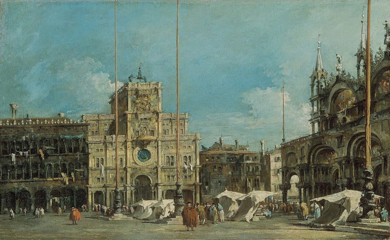 Klokketårnet på Markusplassen - Francesco Guardi