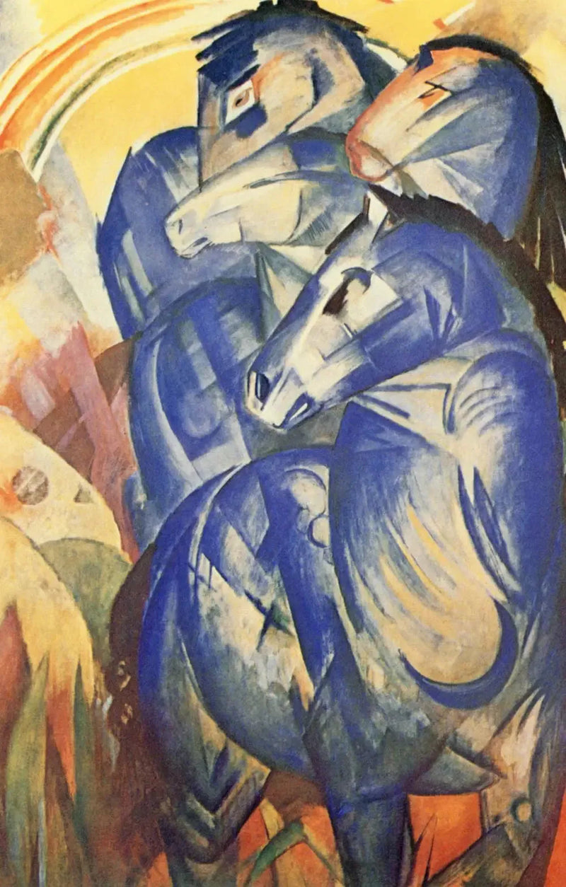Den blå hestetårnet - Franz Marc