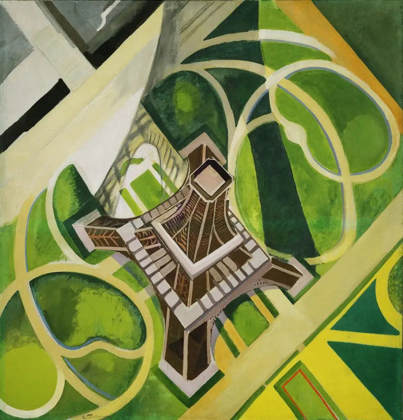 Eiffeltårnet og Champ-de-Mars-hagene - Robert Delaunay