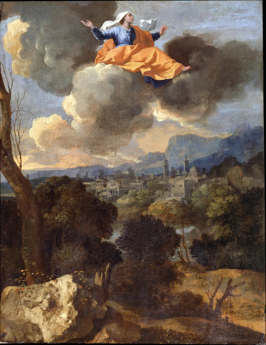 Den mirakuløse tolkningen av Saint Rita av Cascia - Nicolas Poussin