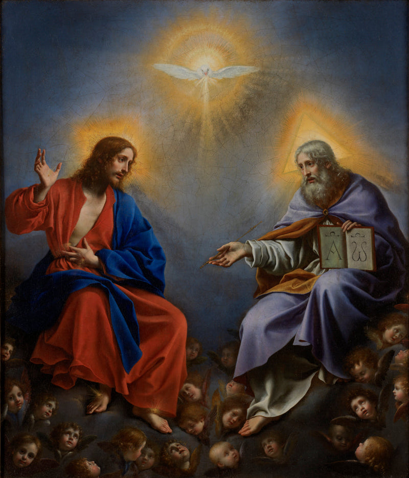 Treenigheten i herlighet - Carlo Dolci
