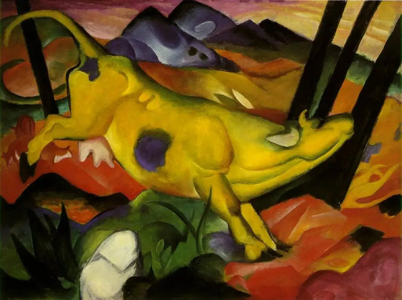 Den gule kua - Franz Marc