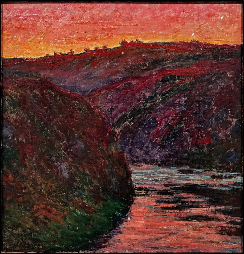 Creuse-dalen, solnedgang - Claude Monet