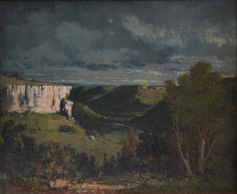 Louevatnet, tordenvær - Gustave Courbet
