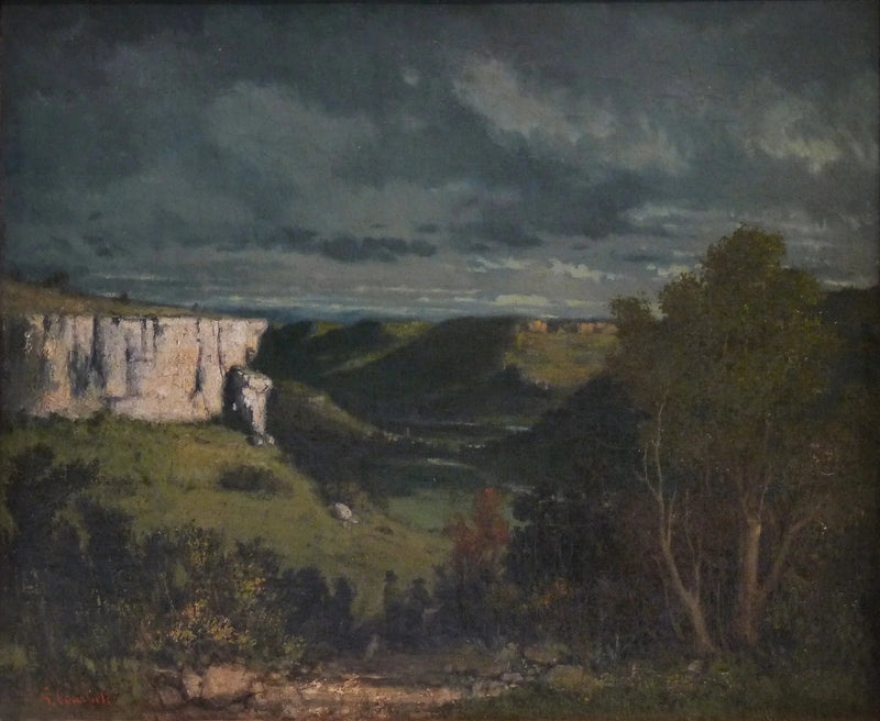 Louevatnet, tordenvær - Gustave Courbet