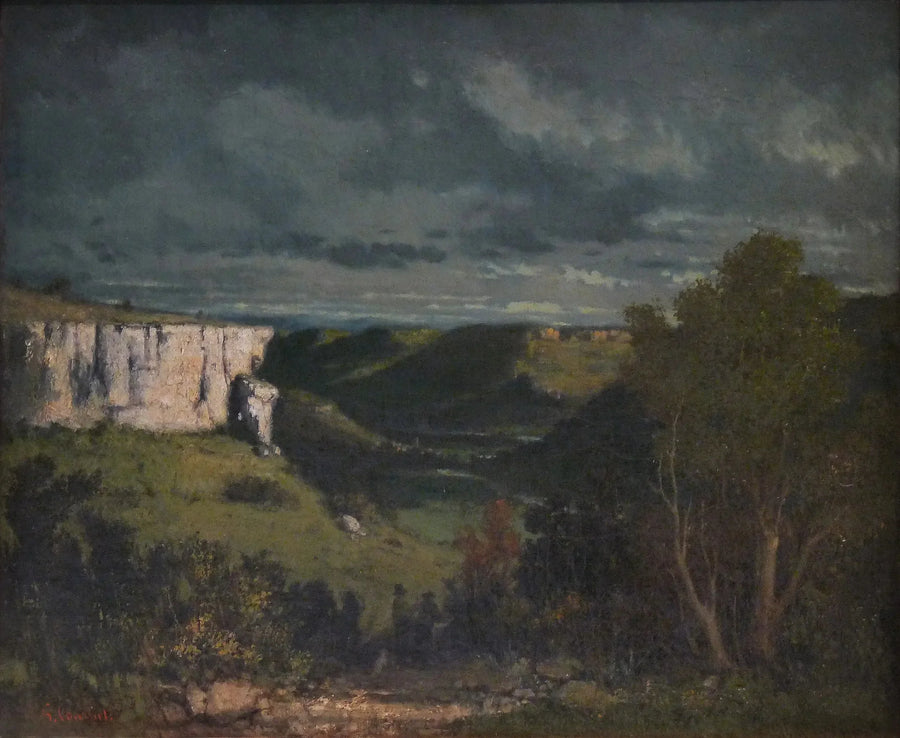 Louevatnet, tordenvær - Gustave Courbet
