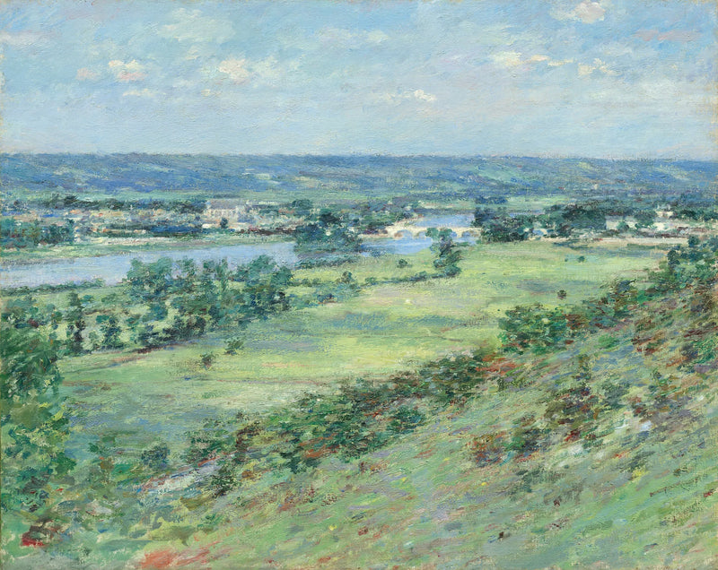 Seine-dalen, åsene i Giverny - Theodore Robinson
