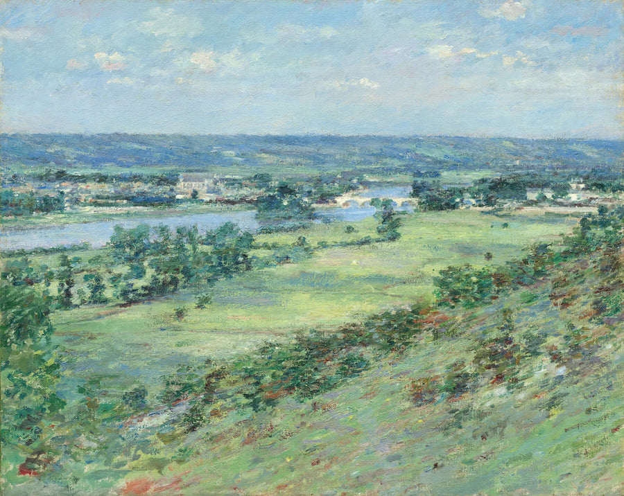 Seine-dalen, åsene i Giverny - Theodore Robinson