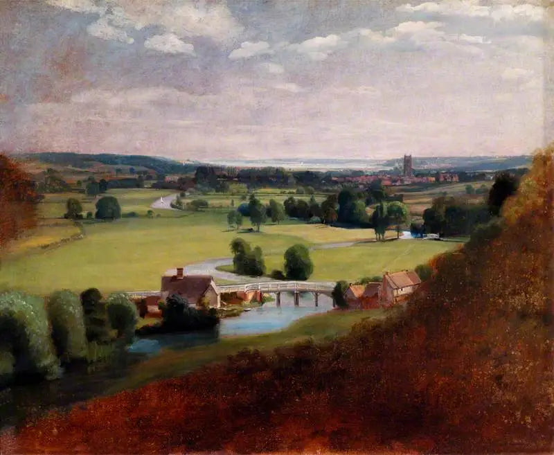 Stour-dalen med Dedham i det fjerne - John Constable
