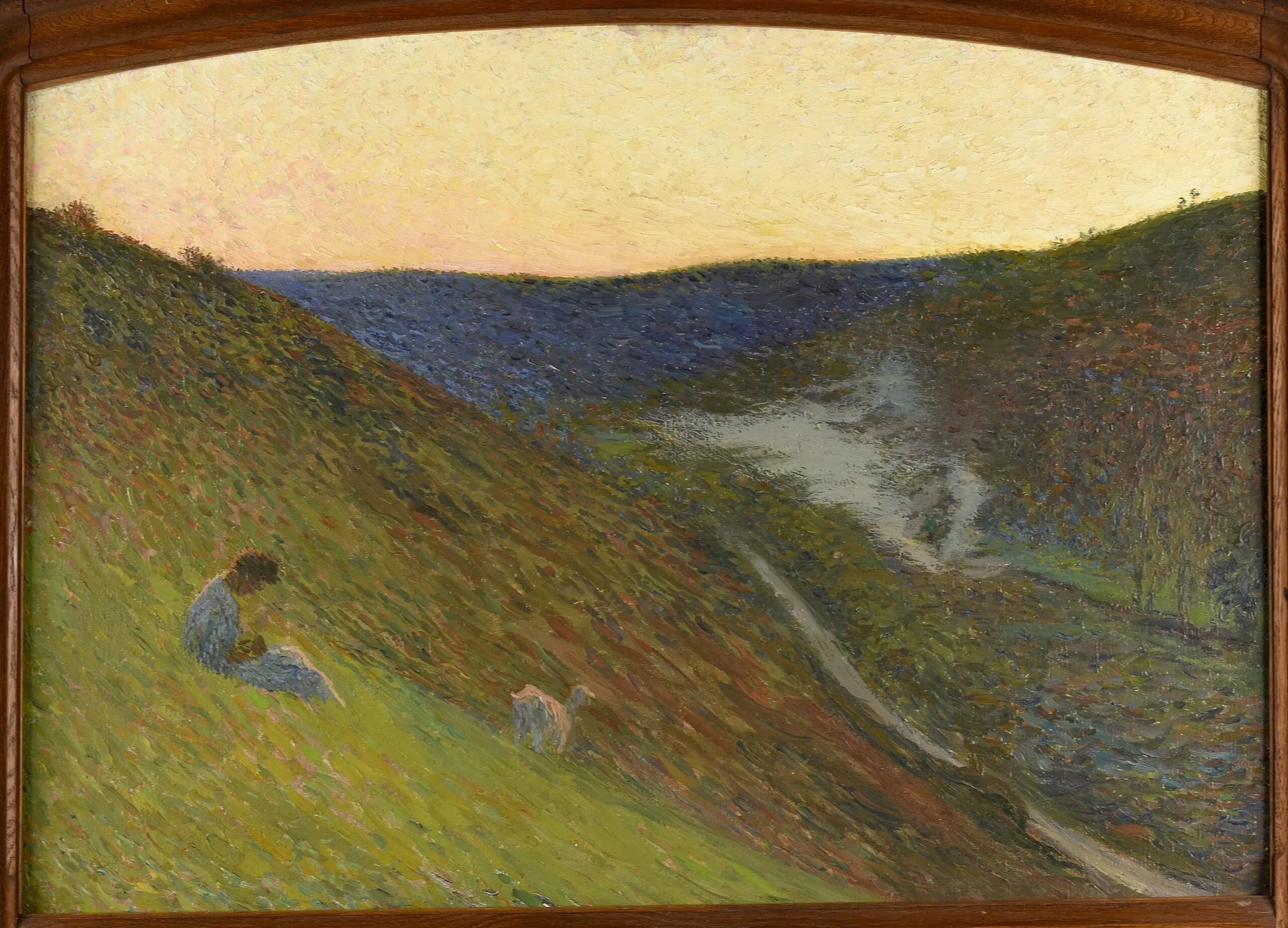 La Vallée du Vert au crépuscule - Henri-Jean Guillaume Martin image 1 tableau peint à l’huile sur toile