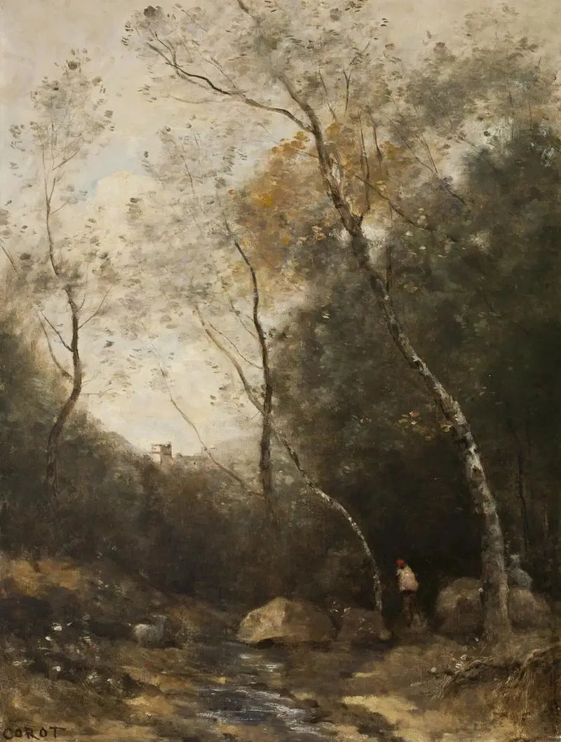 Den lykkelige dalen - Jean-Baptiste Camille Corot