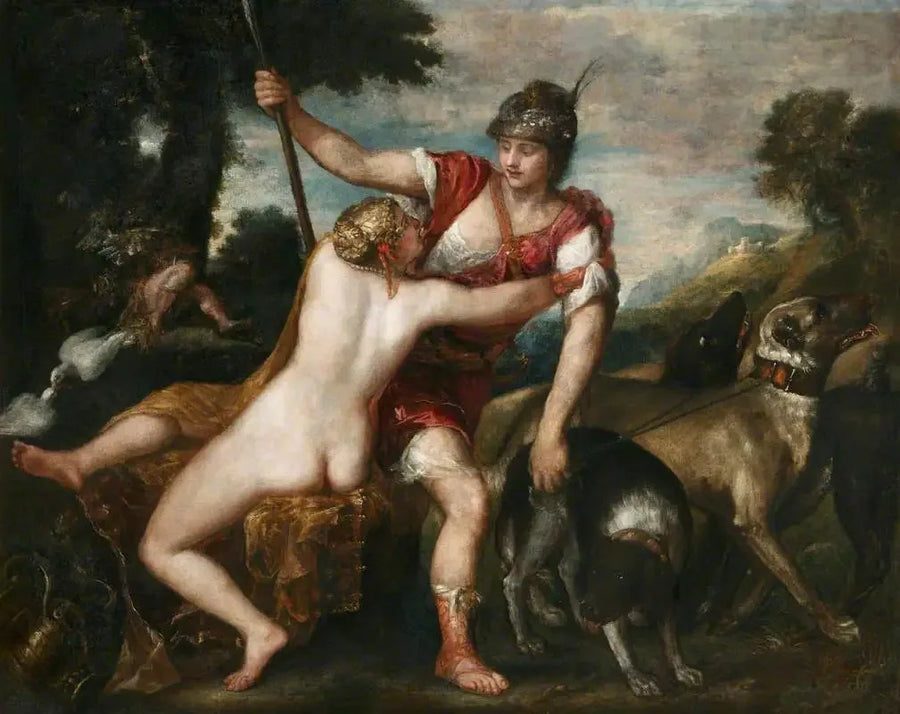 Venus og Adonis av Rokeby - Titian