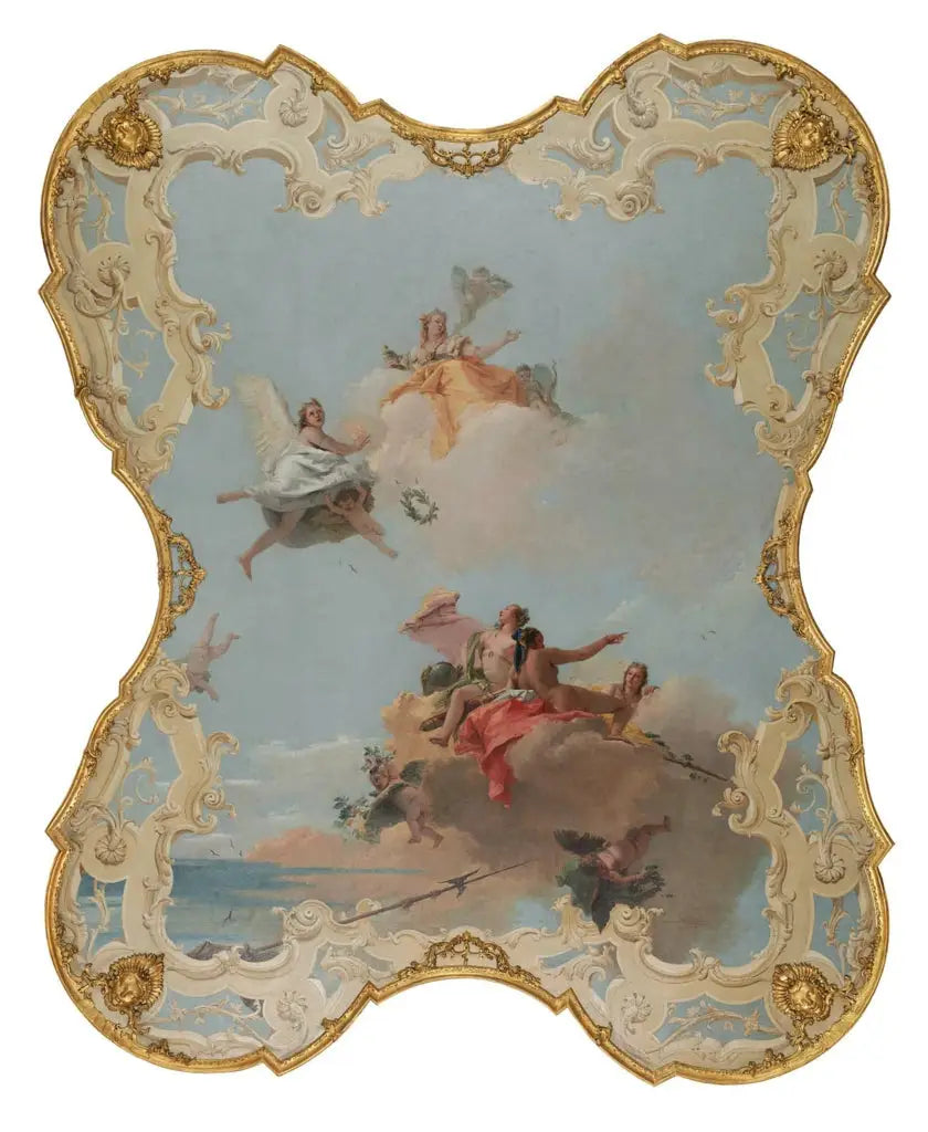 Dyden og edelheten som kronen kjærligheten - Giovanni Battista Tiepolo
