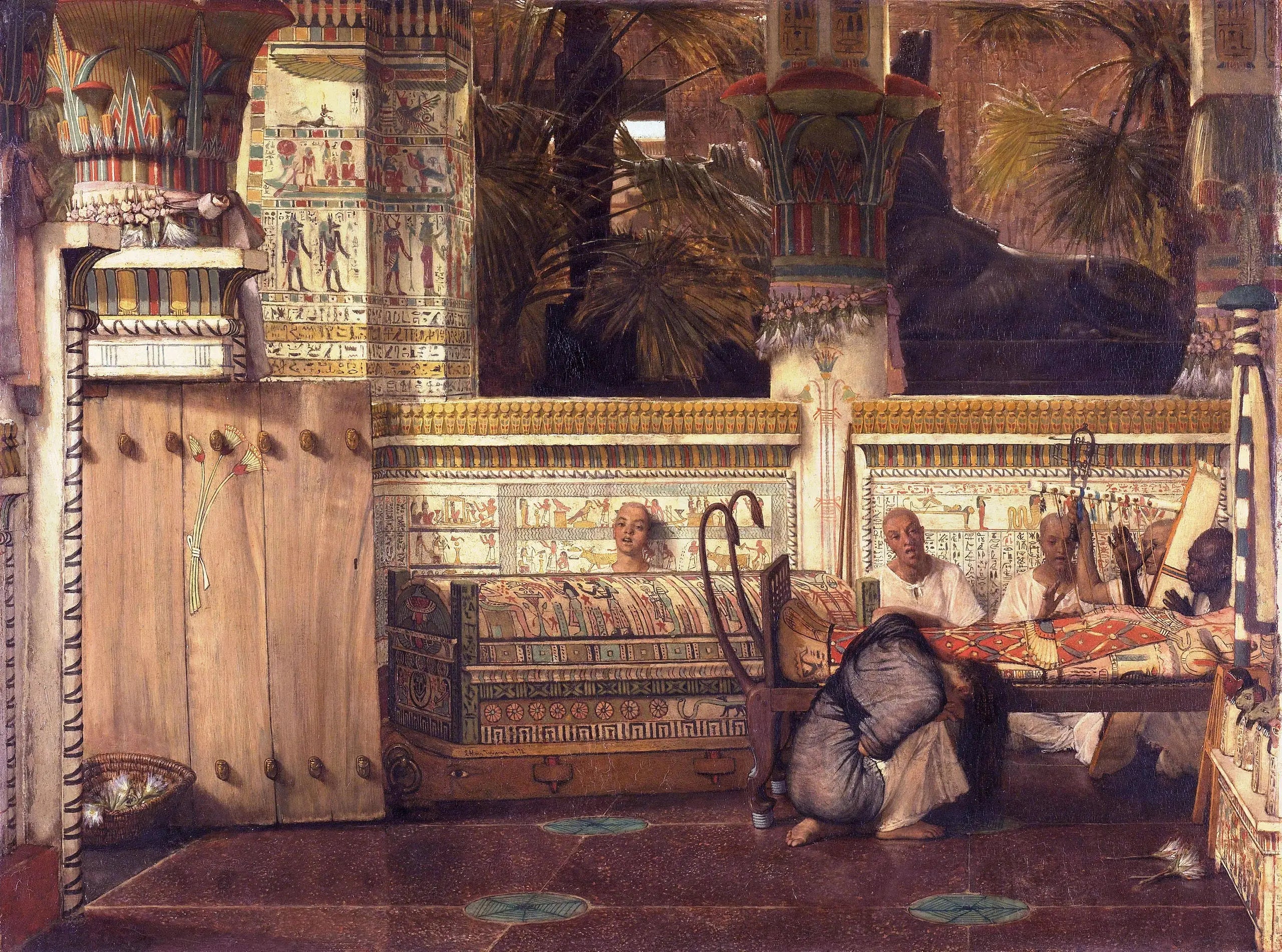 La veuve égyptienne - Lawrence Alma-Tadema - Alpha Reproduction