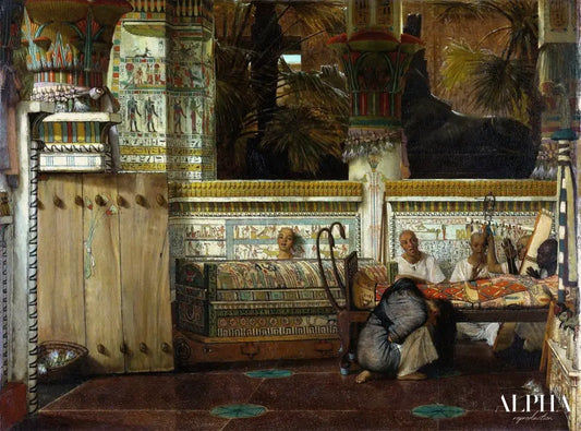 La veuve égyptienne - Lawrence Alma-Tadema Reproductions de tableaux à la peinture à l’huile