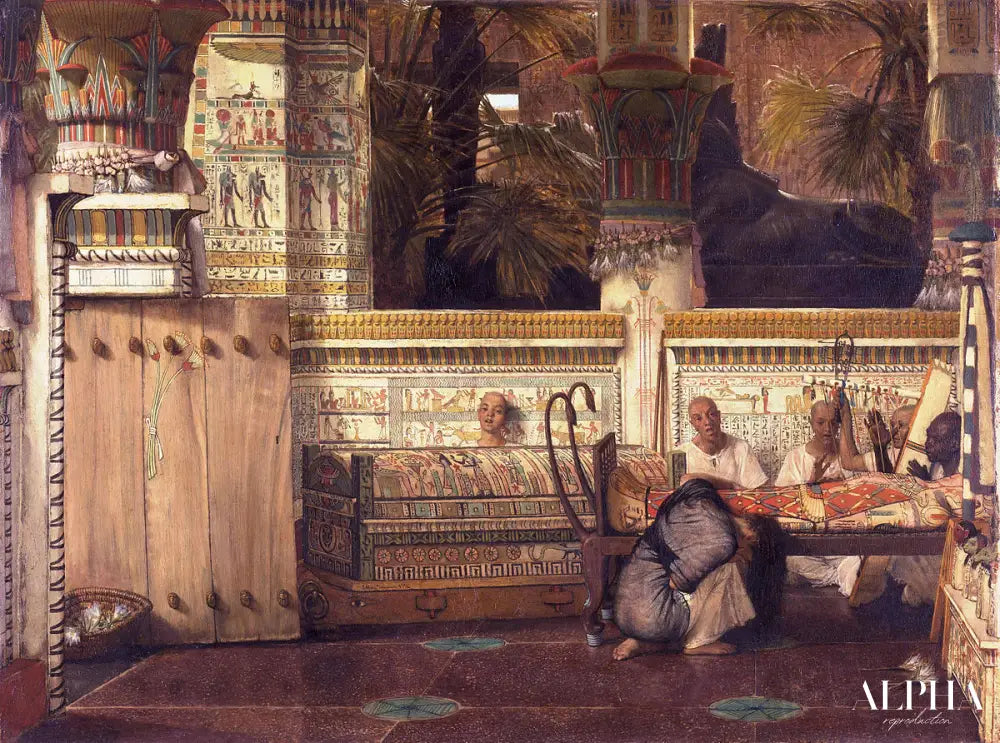 La veuve égyptienne - Lawrence Alma-Tadema Reproductions de tableaux à la peinture à l’huile