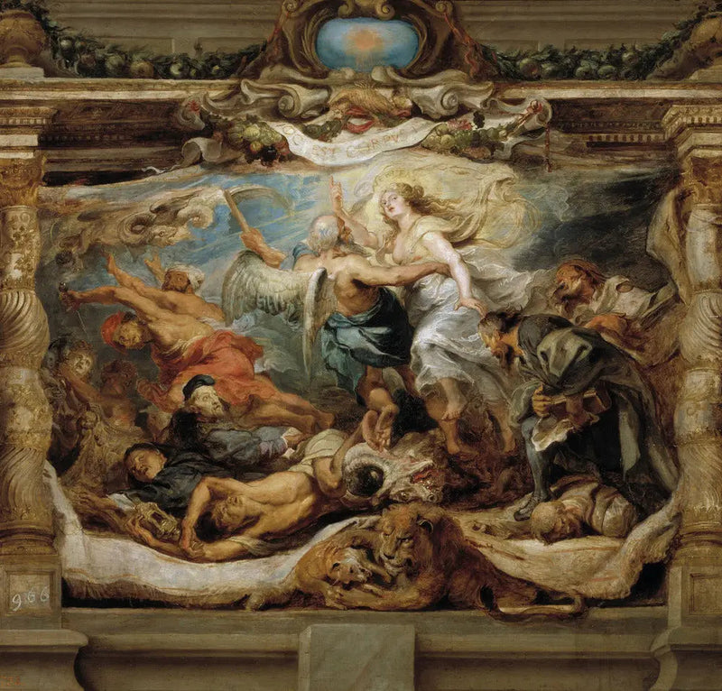 Seieren av sannheten over kjetteri - Peter Paul Rubens