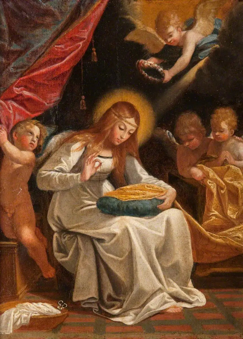 Jomfruen som syr - Guido Reni