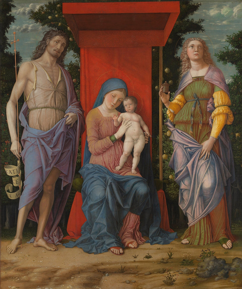 Jomfruen med barnet - Andrea Mantegna