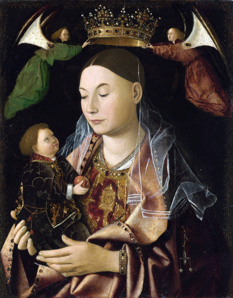 Jomfruen med barnet - Antonello fra Messina