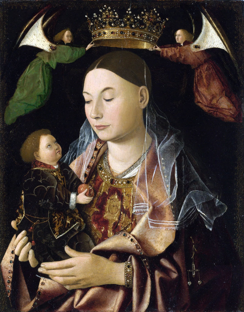 Jomfruen med barnet - Antonello fra Messina