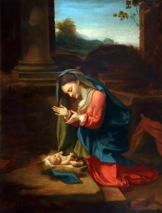 Jomfruen med barnet - Antonio da Correggio