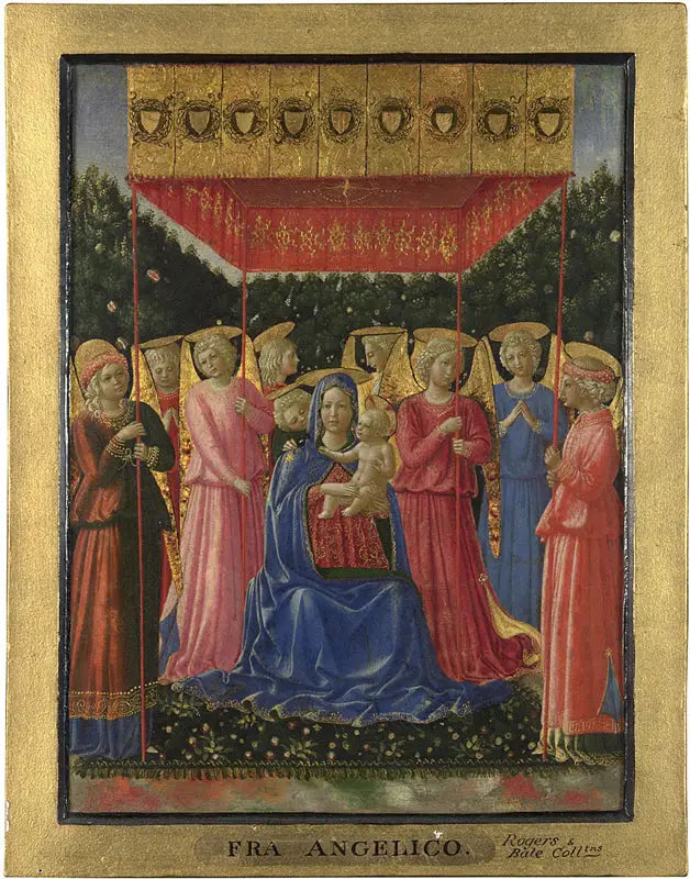 Jomfruen med barnet og engler - Benozzo Gozzoli