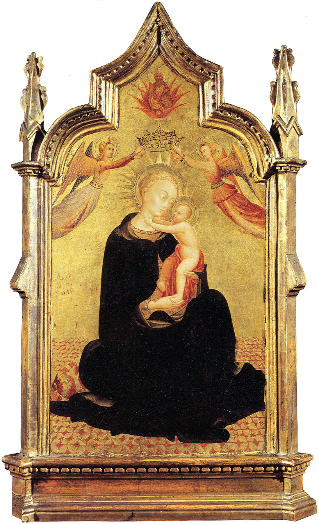 La Vierge à l'Enfant avec des anges - Stefano di Giovanni (Sassetta) image 1 copie peinte à la main à l’huile