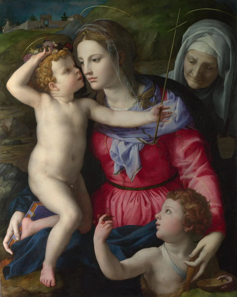Jomfruen med barnet med helgener - Bronzino