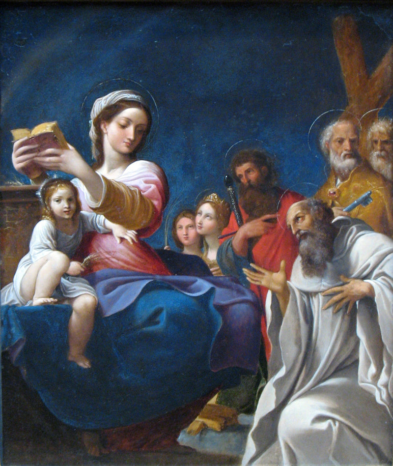 Jomfruen med barnet med hellige - Ludovico Carracci