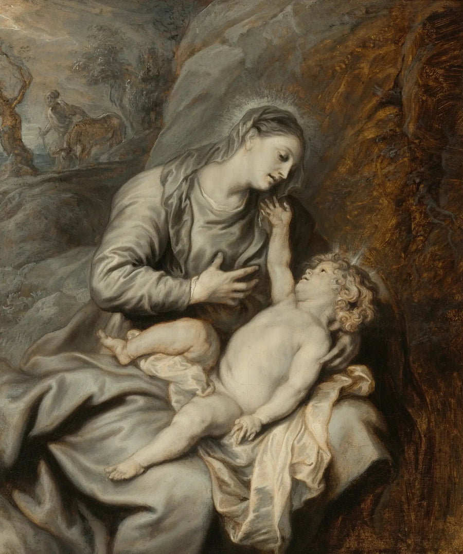 Jomfruen med barnet med hvile under flukten til Egypt - Antoine van Dyck

Source:
La Vierge à l'Enfant avec repos pendant la fuite en Égypte - Antoine van Dyck