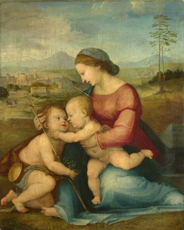 Jomfruen med barnet og Saint Jean - Fra Bartolomeo