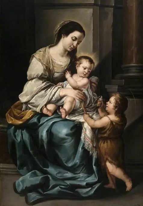 Jomfruen med barnet og den lille Johannes, « La serrana » - Bartolomé Esteban Murillo

Source:
La Vierge à l'Enfant avec saint Jean enfant, « La serrana » - Bartolomé Esteban Murillo