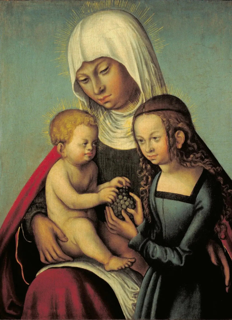 Jomfruen med barnet med helgeninne Anna - Lucas Cranach den eldre