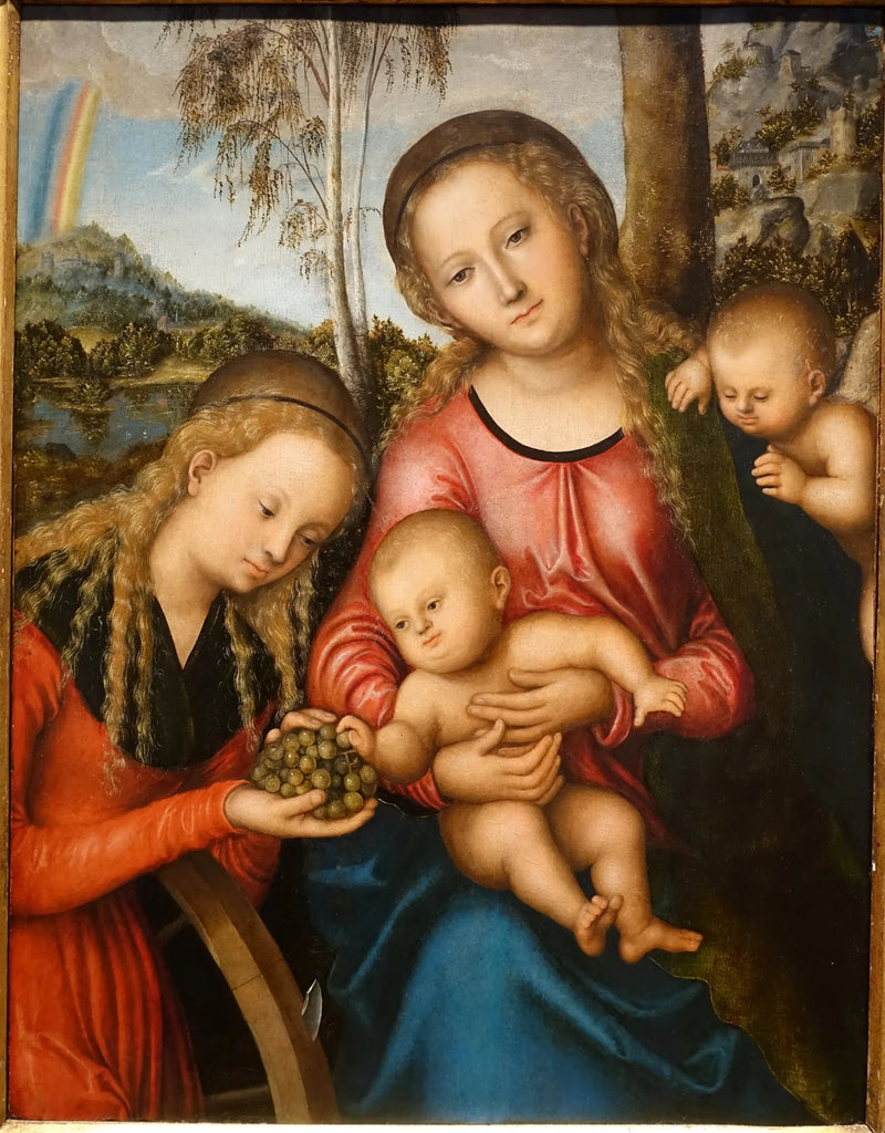 Jomfruen med barnet og St. Katarina - Lucas Cranach den eldre