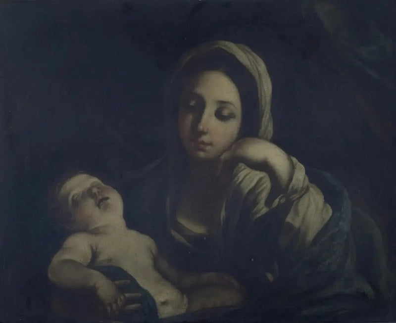 Jomfruen med det sovende barnet - Guido Reni