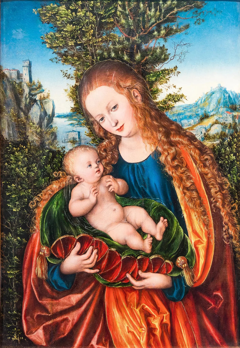 Jomfruen med barnet - Lucas Cranach den eldre